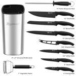 10-Piece High Carbon Steel Knife Set with Block