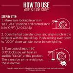 Chef Master Portable Butane Stove for Outdoor Cooking