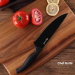 10-Piece High Carbon Steel Knife Set with Block