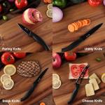 10-Piece High Carbon Steel Knife Set with Block
