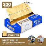 Gold Disposable Pop Up Wraps – 200 Count