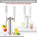 Dual Tap Stainless Steel Beer Kegerator Dispenser