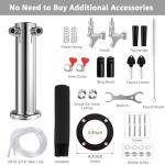 Dual Tap Stainless Steel Beer Kegerator Dispenser
