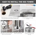 Dual Tap Stainless Steel Beer Kegerator Dispenser