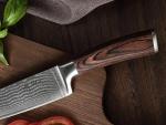 Wakoli 4-Piece Damascus Chef Knife Set
