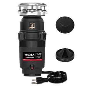 TECACA 1/2 HP Stainless Steel Garbage Disposal