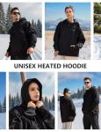 Graphene Heated Hoodie with 5 Heating Zones
