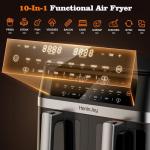 HoninJoy 12QT Dual Basket Air Fryer with Window