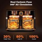 HoninJoy 12QT Dual Basket Air Fryer with Window