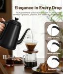 ELTRIKO 1L Gooseneck Electric Kettle, Fast Heating