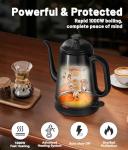 ELTRIKO 1L Gooseneck Electric Kettle, Fast Heating