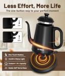 ELTRIKO 1L Gooseneck Electric Kettle, Fast Heating