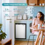 Compact 2.1 Cu. Ft. Stainless Steel Mini Freezer