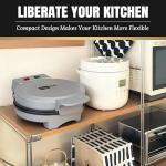 7-Inch Round Electric Waffle Maker with Non-Stick Plates