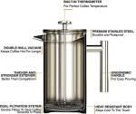 Barista Warrior Insulated French Press Coffee Maker