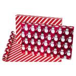 Metallic Red and White Foil Christmas Wrap