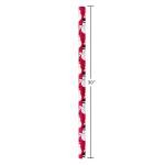 Metallic Red and White Foil Christmas Wrap