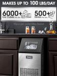 Stainless Steel Commercial Ice Maker - 101lbs/24H