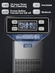 Stainless Steel Commercial Ice Maker - 101lbs/24H