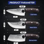 Topfeel 3-Piece Hand Forged Butcher Knife Set