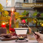 BSTKEY Ceramic Butter and Fondue Warmer Set