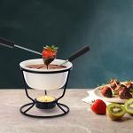 BSTKEY Ceramic Butter and Fondue Warmer Set