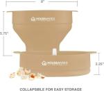 Silicone Microwave Popcorn Popper with Lid