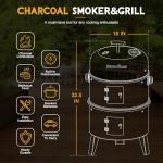 16-inch Charcoal Smoker and BBQ Grill Combo