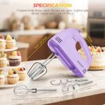 WADODO 7-Speed Electric Hand Mixer for Baking