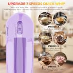 WADODO 7-Speed Electric Hand Mixer for Baking