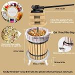 4.75 Gallon Wooden Fruit and Wine Press