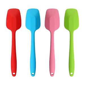 Heat Resistant Silicone Spatula Set, 4 Pcs