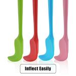 Heat Resistant Silicone Spatula Set, 4 Pcs