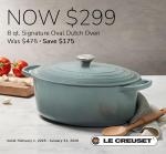 Le Creuset 8qt Sea Salt Oval Dutch Oven