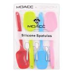 Heat Resistant Silicone Spatula Set, 4 Pcs