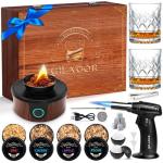 Electric Whiskey Smoker Kit with Wooden Box