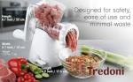 Tredoni Manual Meat Mincer and Vegetable Shredder