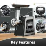 EBEAKA Electric Meat Grinder and Sausage Stuffer