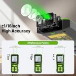 Huepar 330FT Rechargeable Green Laser Measuring Tool