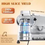 Electric Deli Meat and Cheese Slicer Machine