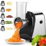 Nictemaw 5-in-1 Electric Cheese and Veggie Grater