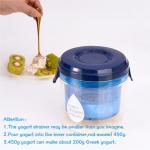 Ultra-Fine Greek Yogurt Strainer with Lid