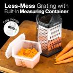Lantana Stainless Steel Cheese Grater with Container