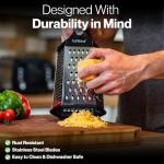 Lantana Stainless Steel Cheese Grater with Container