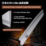 SHAN ZU 8 Inch Japanese High Carbon Bread Knife