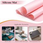 YACEYACE Pink Silicone Placemats - 2 Pack
