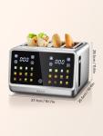 Yabano 4-Slice Toaster with Touch Control & Settings