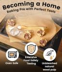 200 Unbleached Parchment Paper Sheets for Baking