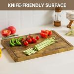 Teak Wood Cutting Board with Juice Groove