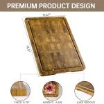 Teak Wood Cutting Board with Juice Groove
